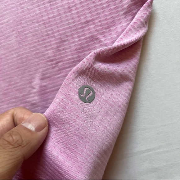 LULULEMON ATHLETICA pink knit raglan athletic work out outdoors tshirt - Picture 4 of 4